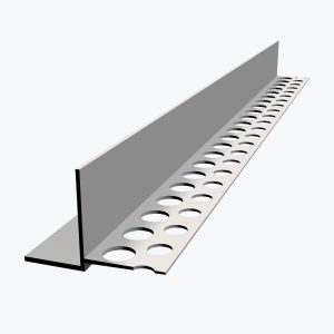 TEMPOLISTEL® B105 üleminekuprofiil kipsplaadist valelae ja demonteeritava lae liitmiseks, üks külg krohvitav