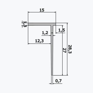 TEMPOLISTEL® A110 vaheseinaprofiil - Pilt 2