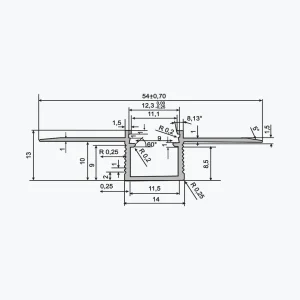 TEMPOLISTEL® A137 lameda LED-profiili - Pilt 2